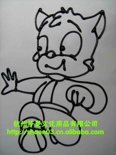 供应批发16K黑边胶画 烤画 彩绘贴画